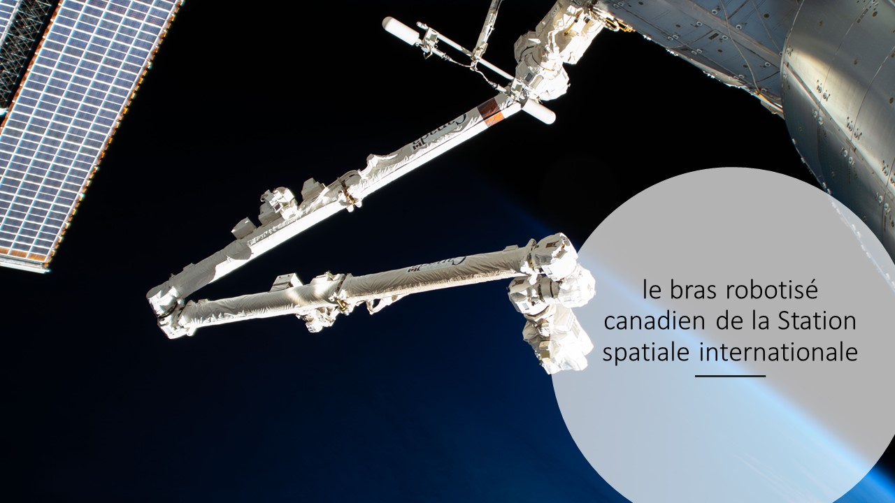 Le bras robotisé de la Station spatiale internationale.