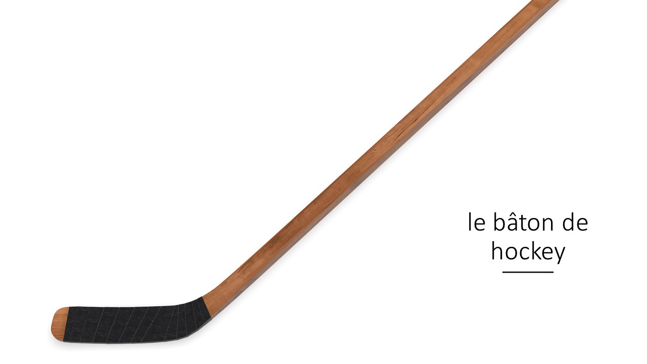 Un bâton de hockey. 