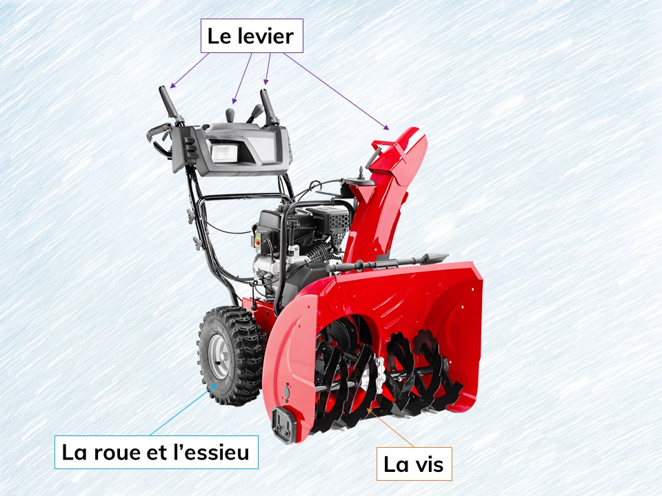 Une souffleuse à neige. 