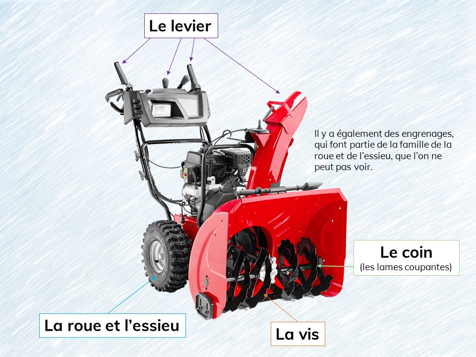 Une souffleuse à neige. 